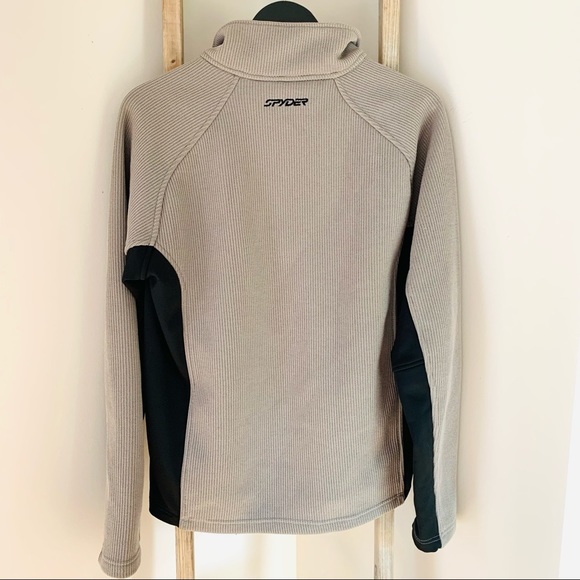 Spyder Mens 1/4 Zip Pullover Core Sweater, Charcoal Grey Small - Picture 12 of 13